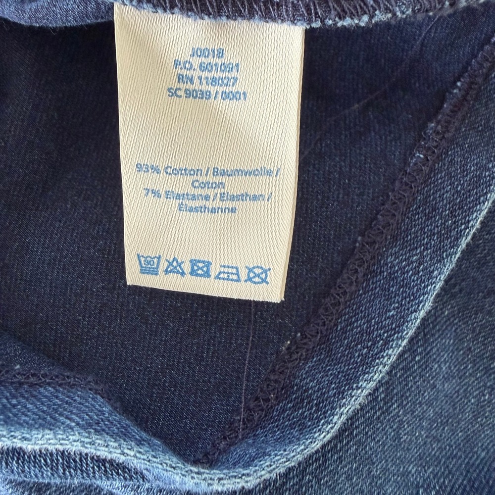 Boden Hannah Pocket Denim Blue Stretch Cotton Shift Dress  US 14L - Picture 6 of 6